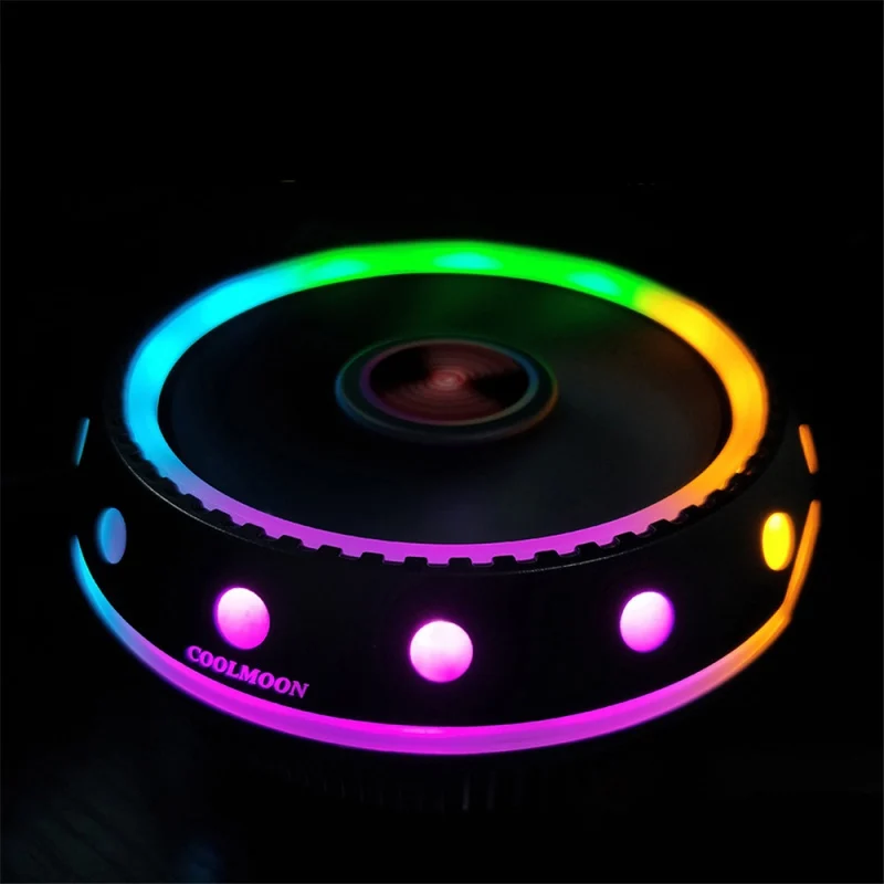 Алюминиевый 3-контактный кулер для процессора радиатор RGB тихий охлаждающий ПК