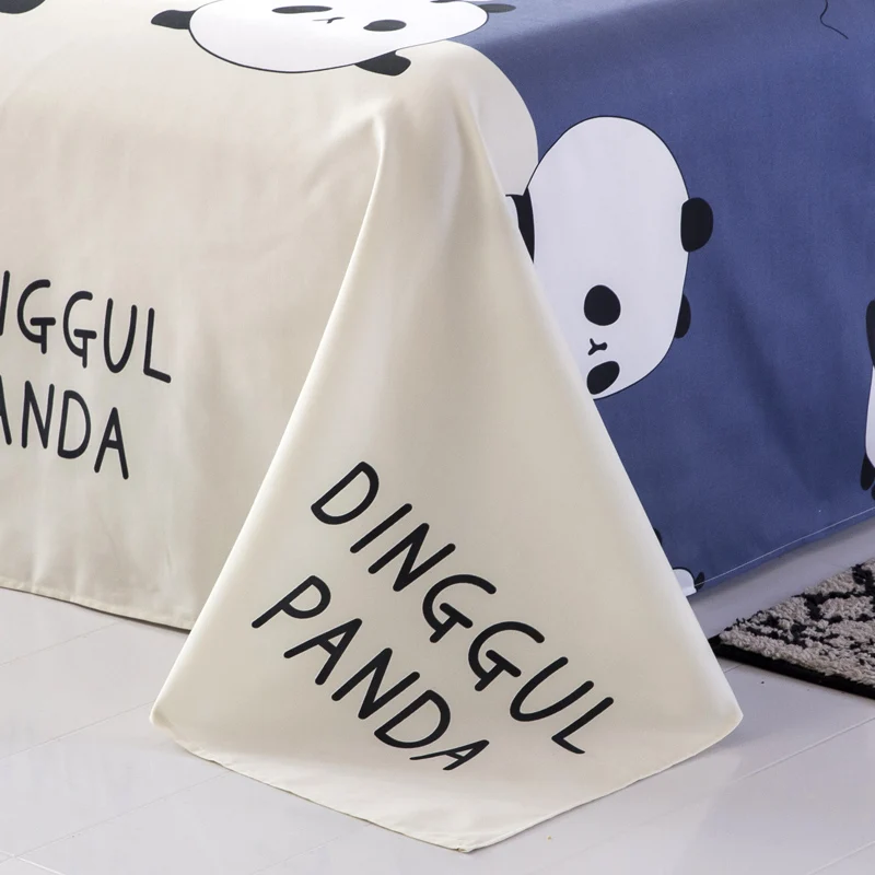 

Lovely Panda Good Polyester Fabric Duvet Cover Set Flat Sheet Pillow Cases 3/4Pc Twin Full Queen King Size Bedding Sets
