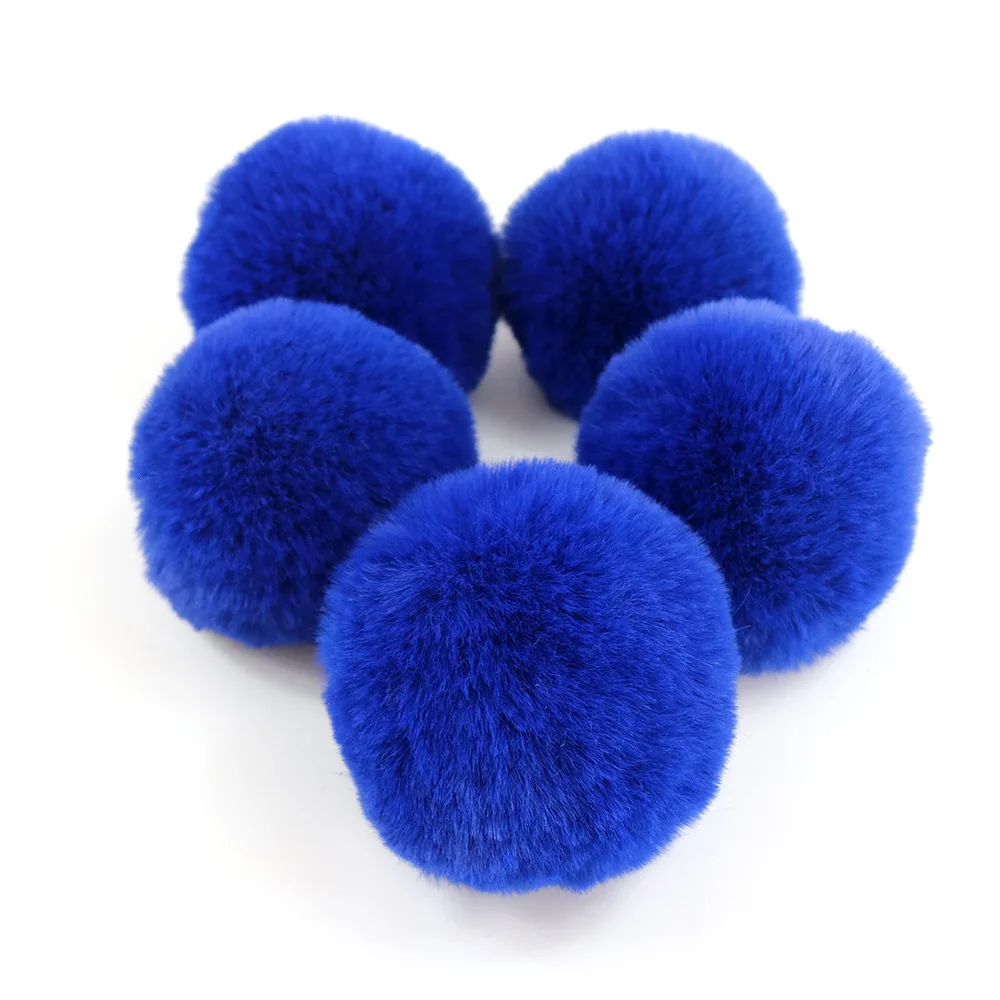 royalblue 10 см мех мяч имитация кролика рекс шагге мяч Одежда обувь и шапки Аксессуары Ювелирные изделия Подвески ручная работа аксессуары - Цвет: royalblue