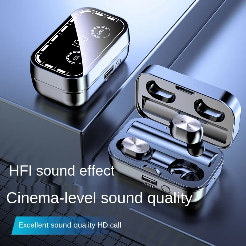 Беспроводная Bluetooth-гарнитура T16 Спортивная Tws-гарнитура с зеркальным