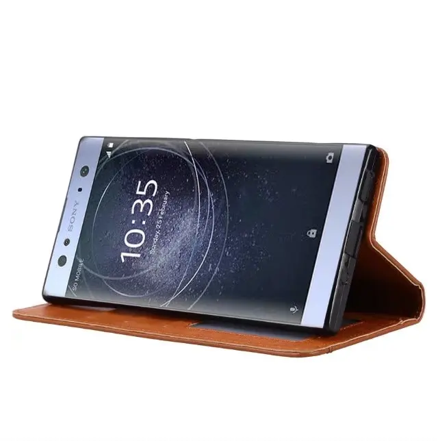 Чехол для sony Xperia XA3 10 XZ4 1 XA2 ультра XZ2 L2 компактный Премиальный XZ3 чехол Чехол-книжка с подставкой из искусственной кожи чехол-портмоне с отделением для карт чехол-сумка для телефона