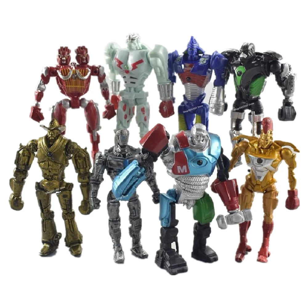 2020 New Real Steel Zeus Atom Midas Adam Raider Robot Model Toys Gift Action Figure 8pcs/set 13cm
