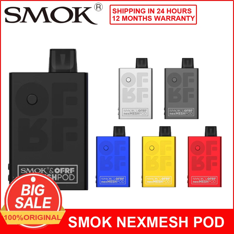 Новинка 2020 оригинальный набор для вейпа SMOK NexMesh Pod с картриджем 2 мл Nexmesh катушкой A1