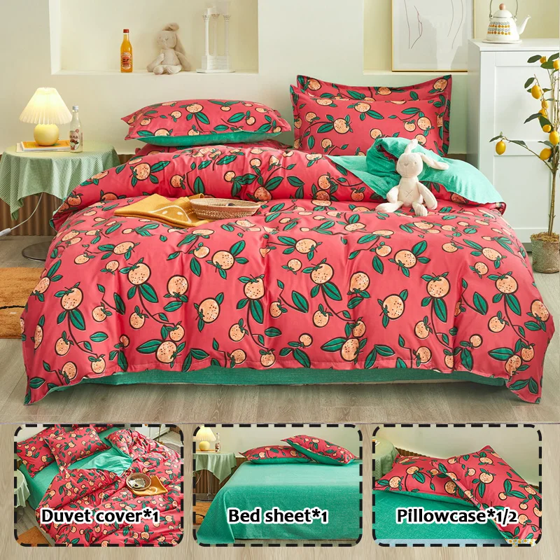 3/4 шт. Комплект постельного белья из полиэстера | Дом и сад