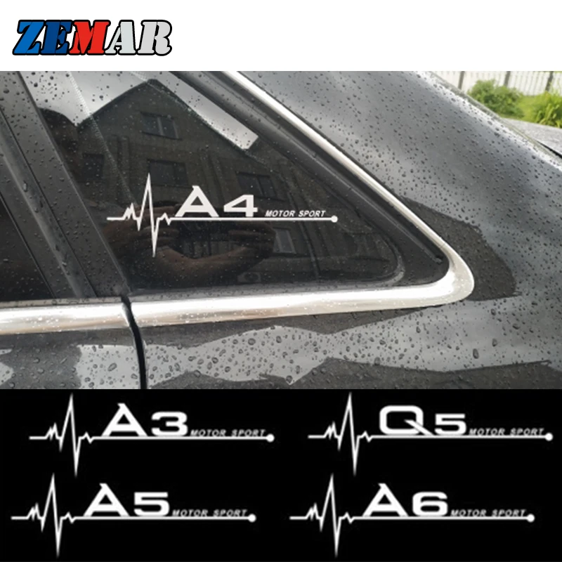 Стеклянные наклейки для кузова автомобиля на окна Audi A1 A3 A4 A5 A6 A7 A8 Q2 Q3 Q5 Q7 Q8 TT