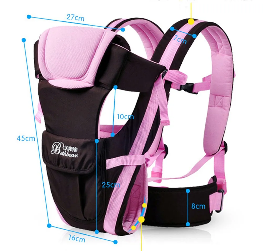 

New Baby Carrier Sling Infant Kids Baby Hipseat Sling Front Facing Kangaroo Baby Wrap Carrier For Baby Travel 0-36 Months