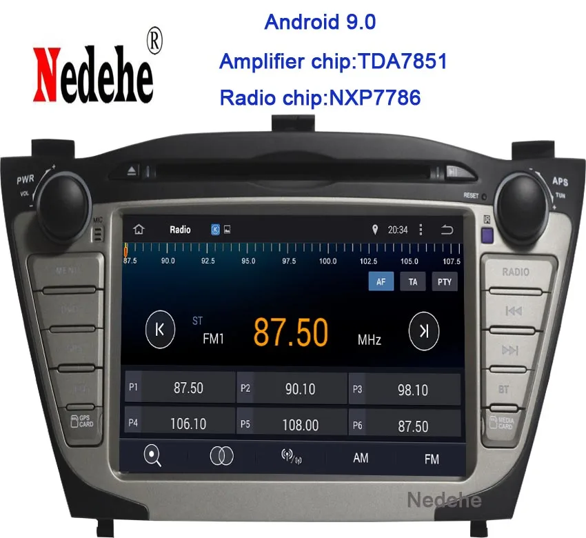 8 ядер 4G RAM ROM 32G Android 9 0 автомобильный DVD GPS плеер для Hyundai IX35 TUCSON 2din Радио Стерео bluetooth