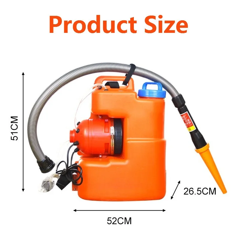 

20L Handheld Electric Large Area Disinfection Fogger Machine ULV Sterilization Sprayer Safety Protection Fogging Nebulizer 220V