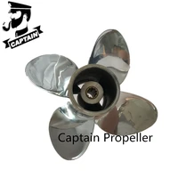 outboard propeller 9 9x9 fit tohatsu 25hp 28hp 30hp engines stainless steel 10 tooth spline rh 4 blades