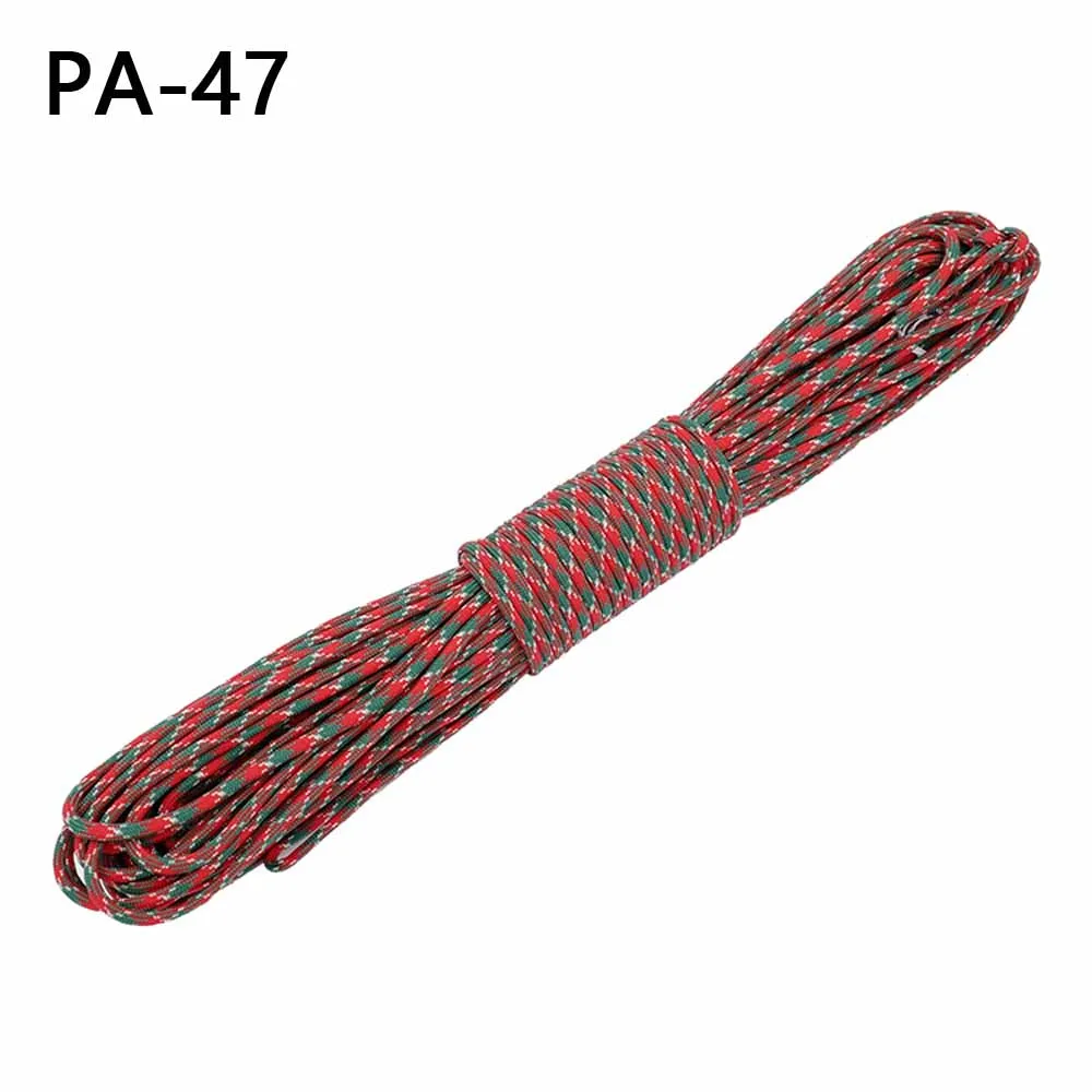 1pcs Christmas Series 550 Paracord Parachute Cord Lanyard Mil Spec Type III 7 Strand Core 100 FT Gift |