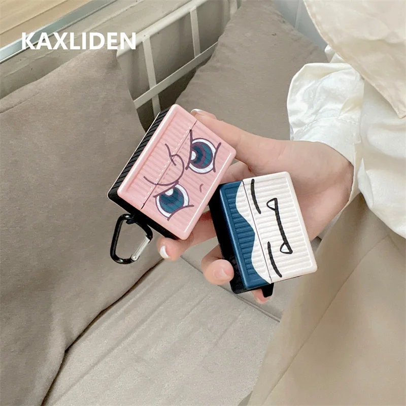 

Cute Cartoon Anime Earphone Case For Apple Airpods 1 2 Cover Silicone Headset Charging Box For airpods pro Headphones Case Capa
