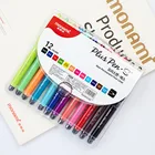 Ручки MONAMI PLUS S-цветные тонкие ручки с контурным наконечником, фломастеры для рисования, эскизов, художественные маркеры, искусственные канцелярские принадлежности в Корейском стиле