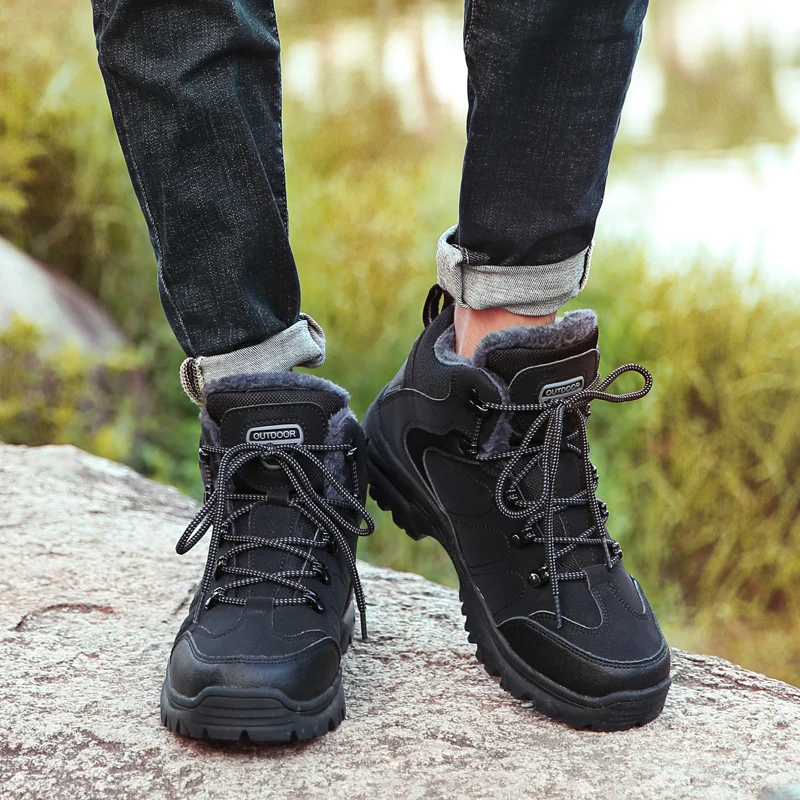 Мужские и женские походные ботинки Уличная теплая обувь для влюбленных