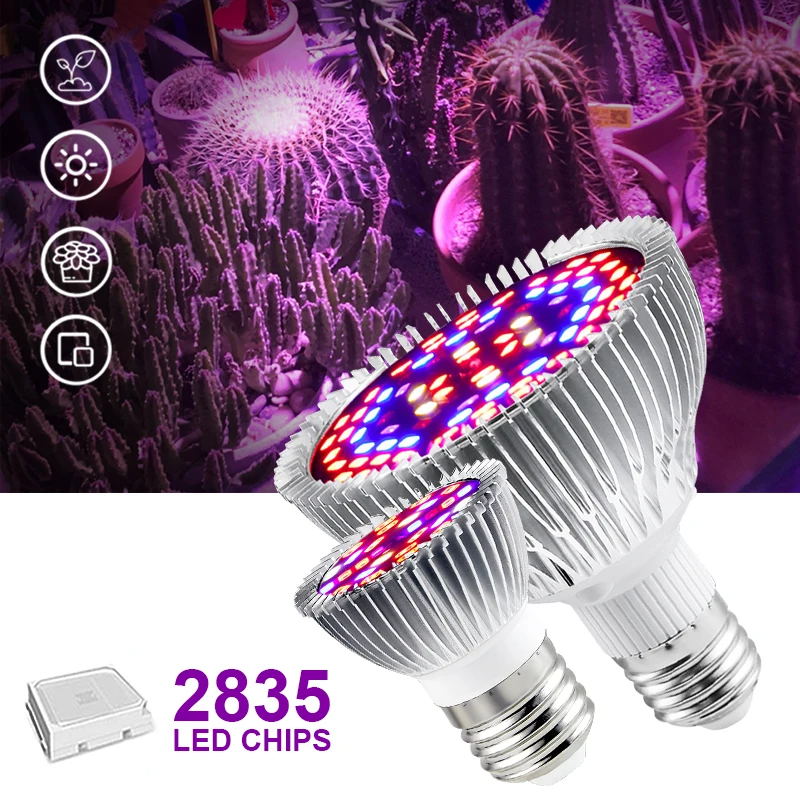 

LED Plant Growth light E27 full-spectrum plant light, suitable for indoor plant planting flowers and seedlings 40/78/120/150 hyd