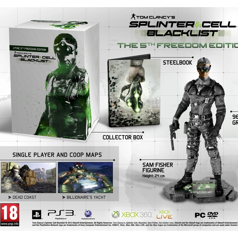 

Sam Fisher) ps3 360 Deluxe Edition Hand-made CD-free