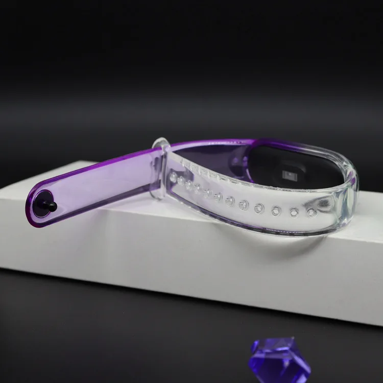 silicone wrist strap for xiaomi mi band 3 4 5 6 bracelet strap watchband transparent smartwatch band replacement wristband watch free global shipping