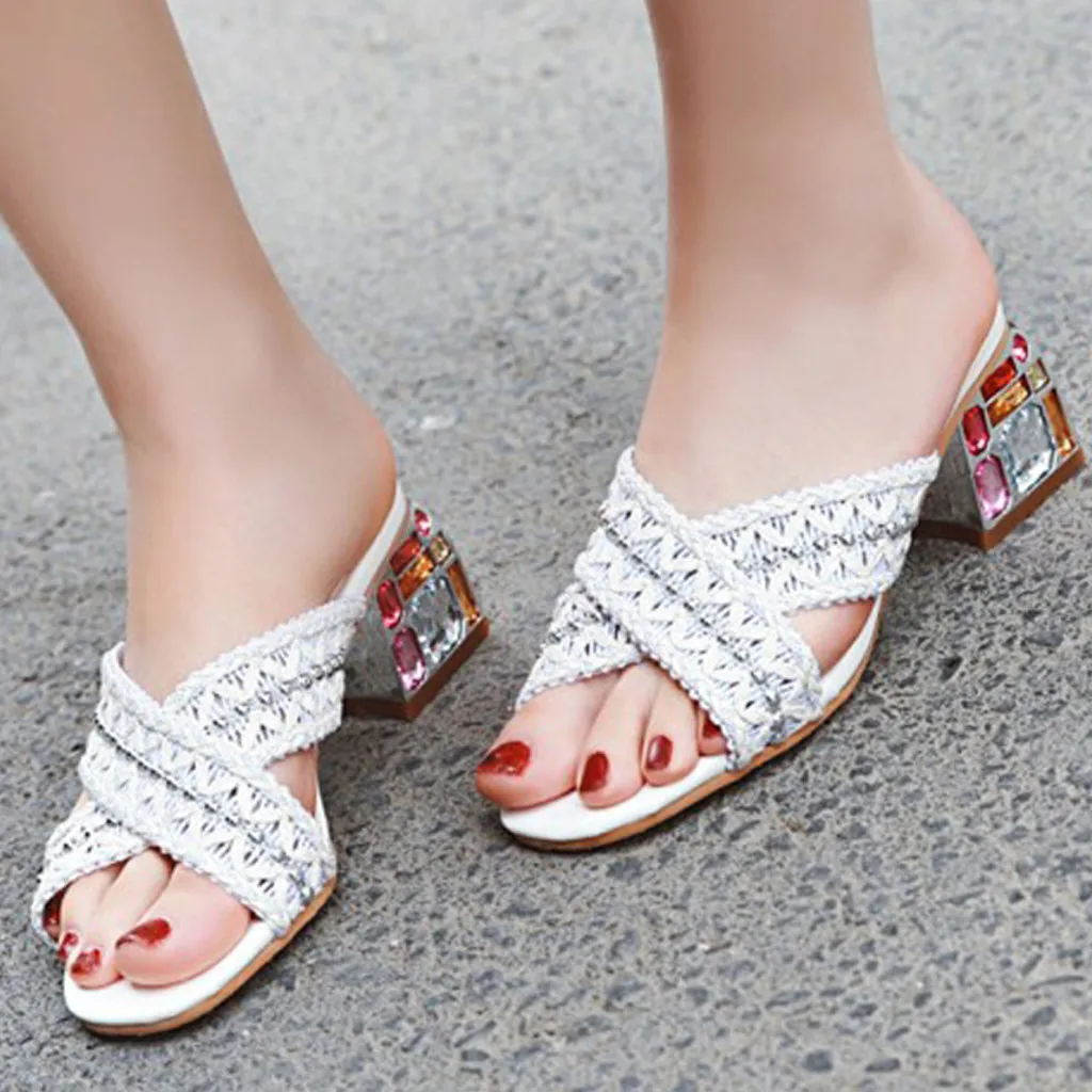 SAGACE/женские летние тапочки с открытым носком удобные нескользящие на танкетке