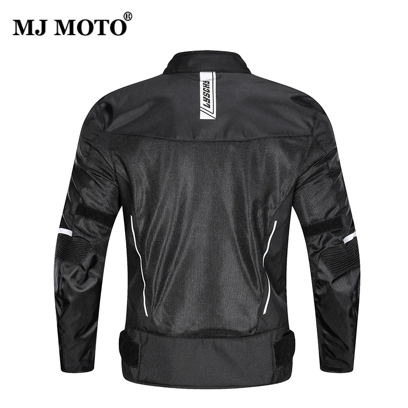 Мужская и женская мотоциклетная куртка летняя светоотражающая оксфордская