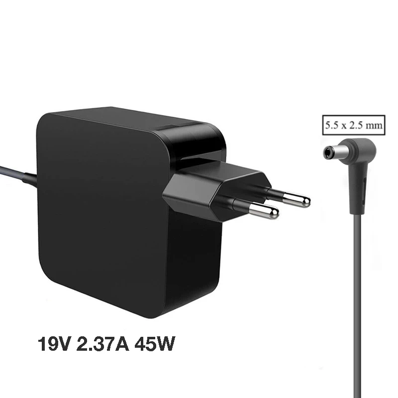 Зарядное устройство для ноутбука ASUS A52F X450 X450L X550V X501LA X550C X551CA X555 19 в 2 37a 45 Вт 5 5*2 мм ЕС