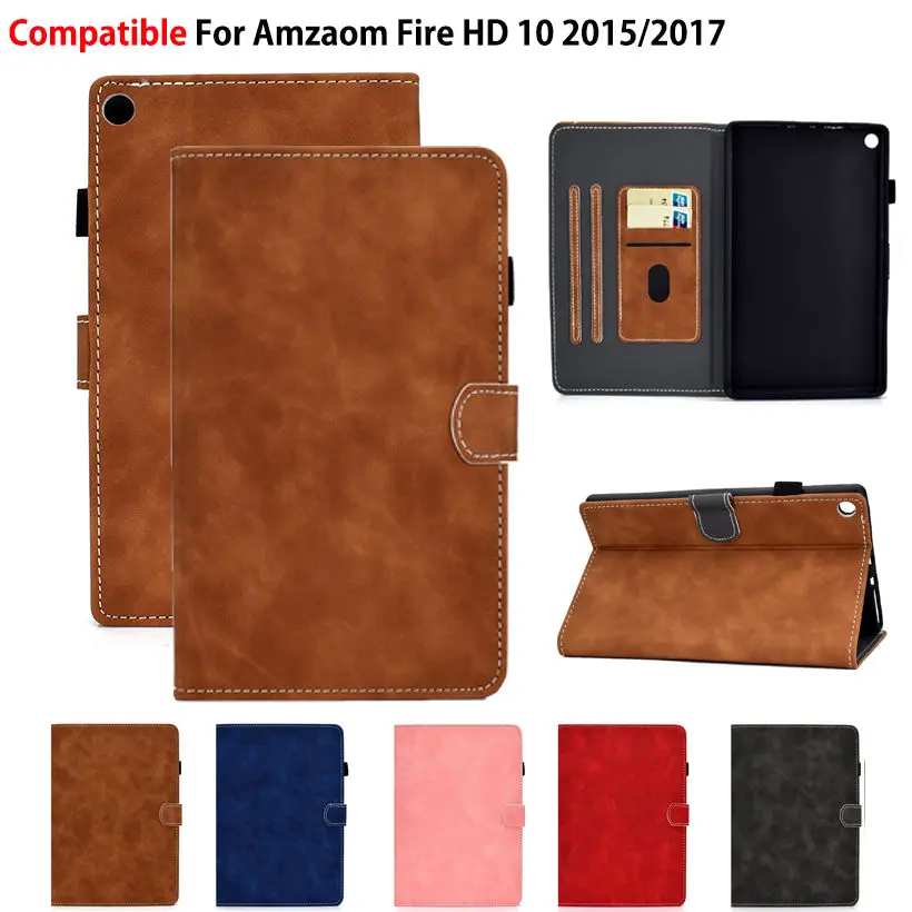 Чехол для Amazon Fire HD 10 2017 7-го поколения умный чехол 2015 5-й Мягкий противоударный