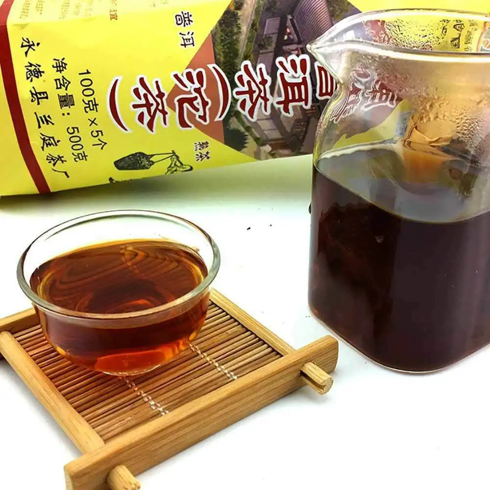 Лань отбеливающая серия Chun высшего сорта Yunnan Tuo Cha китайский Tuocha Ripe Pu в форме хоккейной шайбы, Шу ПУ-эр Чай 100 г