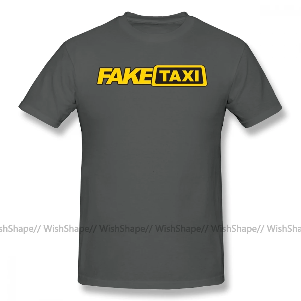 Fake Taxi, Мужская футболка с буквенным принтом, летняя забавная футболка, Мужская футболка с коротким рукавом, больше размера d, Большие футболки размера плюс
