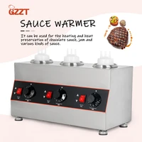 gzzt sauce warmer for ketchup salad dressing chocolate jam electric heater 123 bottles commercial sauce jam warming machine