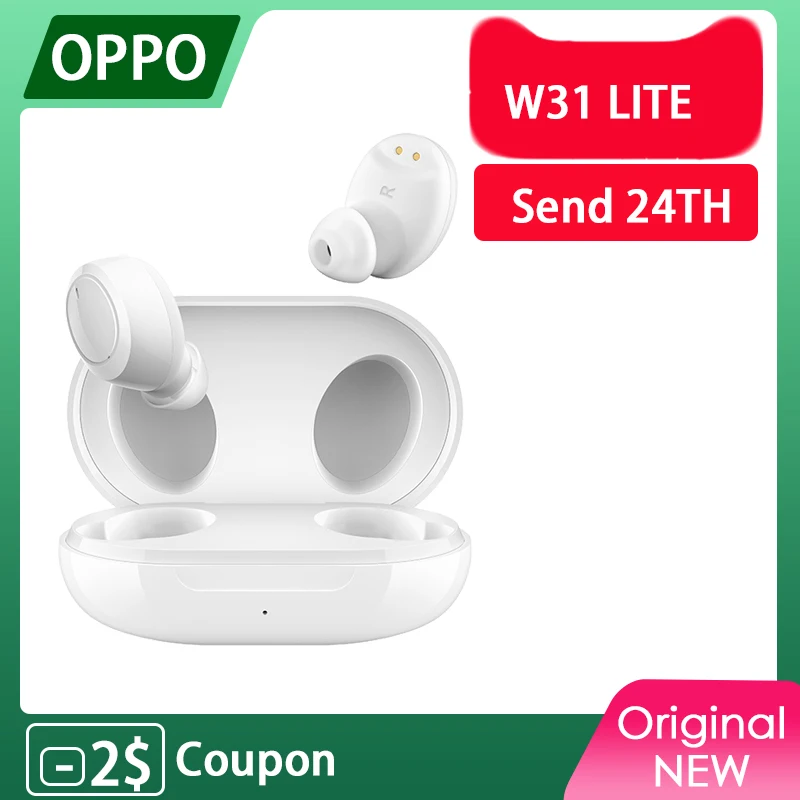 Беспроводные наушники OPPO Enco W31 Lite W11 официальные TWS Bluetooth 5 0 IP55 водостойкость к