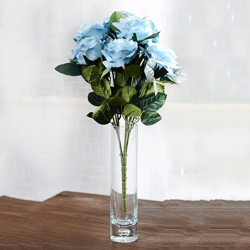 10 Heads Rose High Simulation Silk Flowers Wedding Home Supplies Decoration | Дом и сад