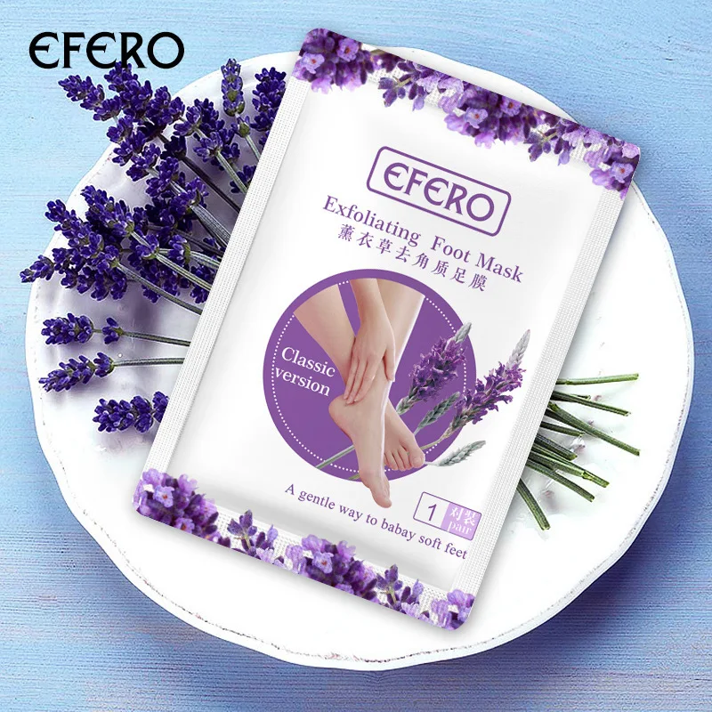 

Lavender Foot Mask Remove Dead Skin Heels Foot Peeling Mask for Legs Exfoliating Socks for Pedicure Socks