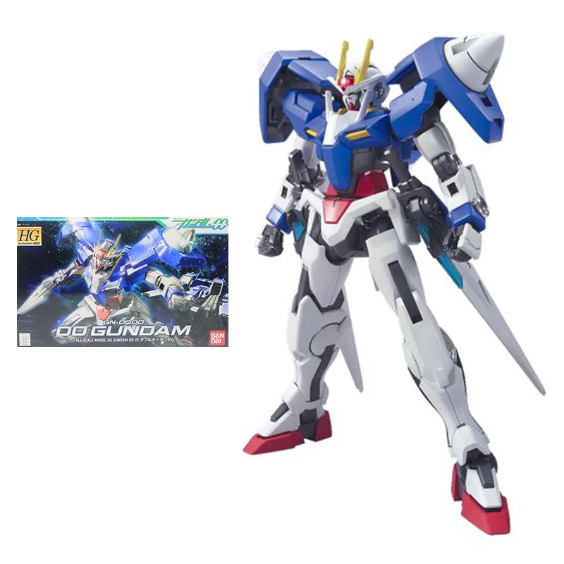 

Bandai Gundam Model Kit Anime Figure HG00 1/144 GN-0000 00 Gundam Genuine Gunpla Model Action Toy Figure Toys for Children