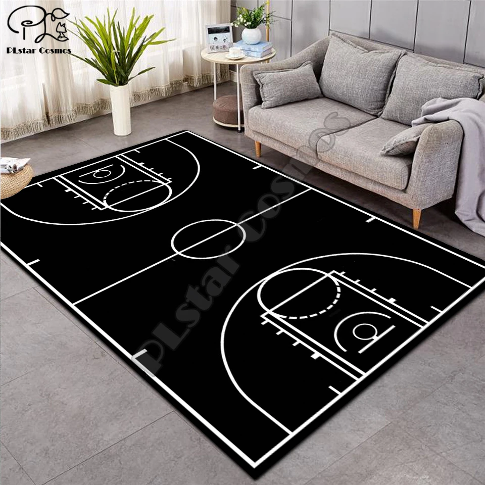 Carpet 3D Basketball Larger Mat Flannel Velvet Memory soft Rug Play Game Mats Baby Craming Bed Area Rugs Parlor Decor