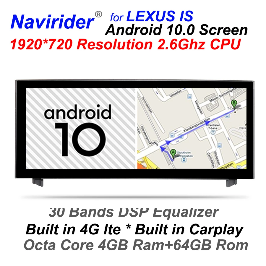 GPS-навигатор для Lexus IS300 IS350 IS250 IS200T IS F 10 0 300 350 t 2015 головное устройство