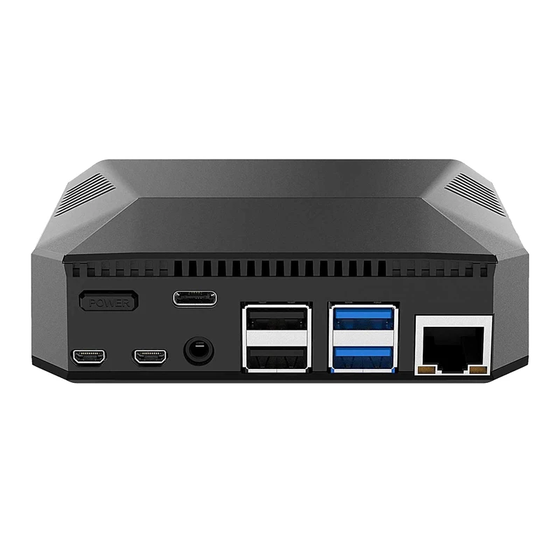 Для Raspberry Pi 4 Алюминий чехол металлический ящик корпус с охлаждающим вентилятором