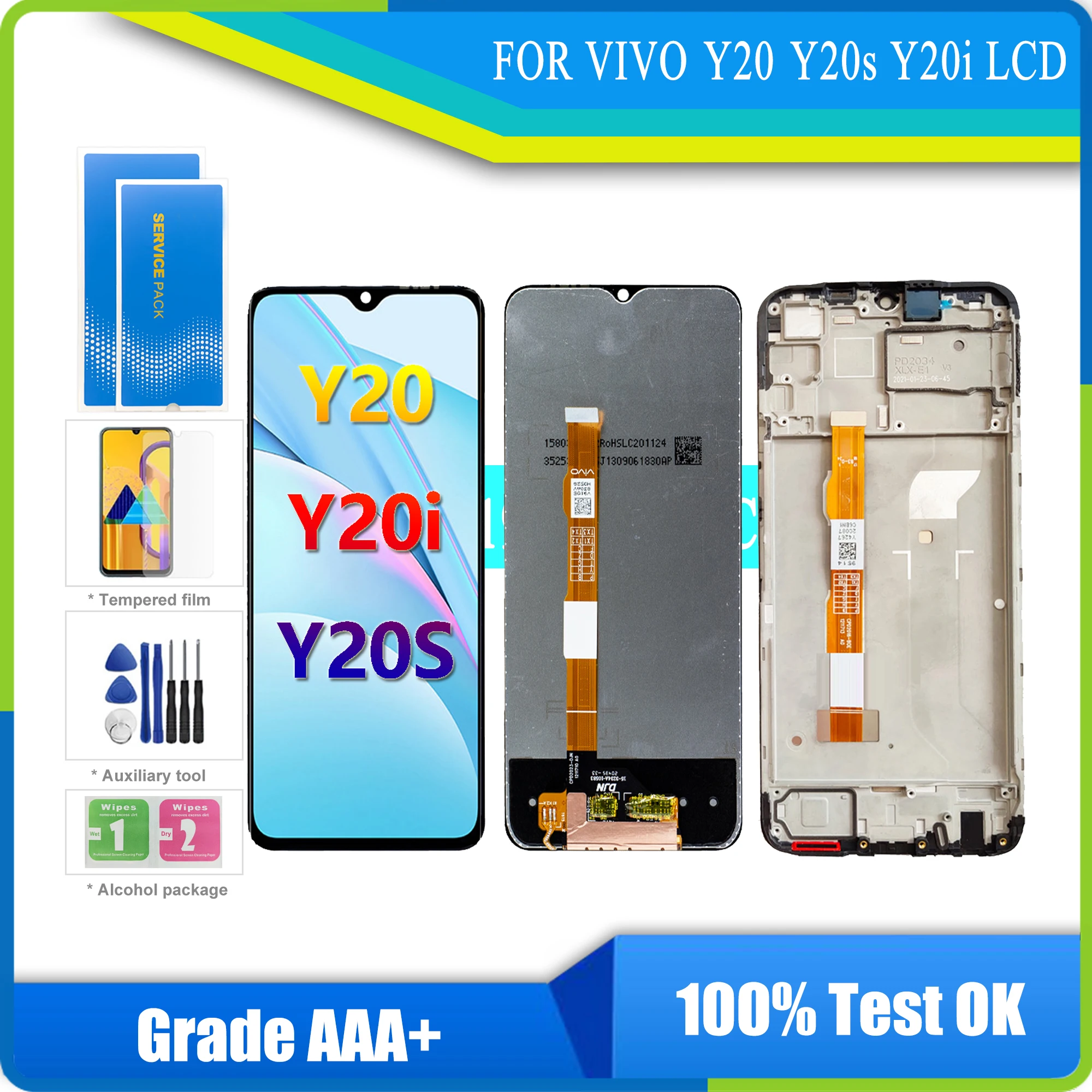 

ЖК-дисплей для VIVO Y20/Y20s/Y20i, 6,51 дюйма, оригинал