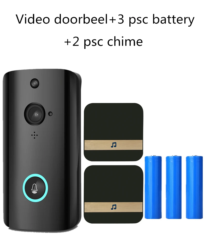 Option 8 Vikewe M9 видео дверной звонок умный беспроводной WiFi дверной звонок для безопасности визуальная запись домашний монитор ночное видение домофон дверной телефон - Название цвета: Option 8