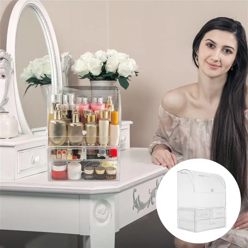 

Acrylic Desktop Storage Box Drawer Type Transparent Cosmetic Storage Box