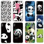Чехол-накладка для Cubot P40, P30, P20, X30, C30, X19, X18 Plus, Note 7, 20, J7, R19, R15 pro Max, из мягкого ТПУ, с изображением панды