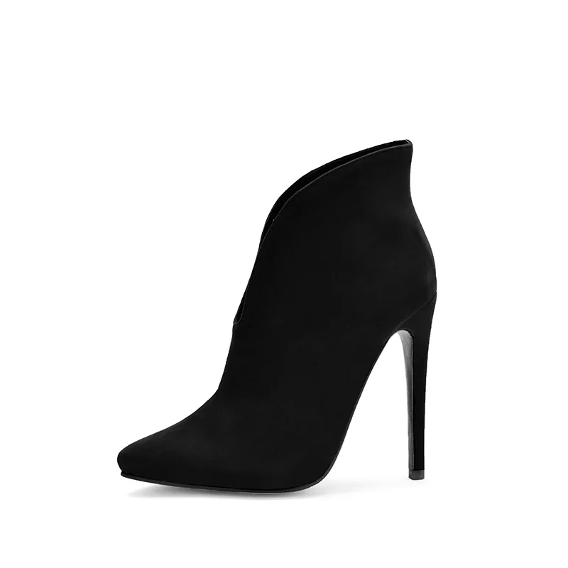 Оригинальное предложение Новые Элегантные Зимние ботильоны Женские черные