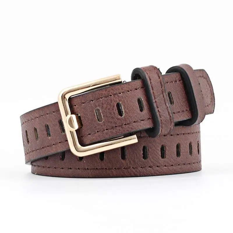

Hot sweetheart Buckle with Adjustable ladies Cute Square-shaped Thin belt High Quality Punk Fashion belts