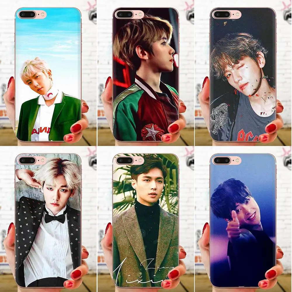 Высокое качество EXO baekhyun Xiumin лежал для LG K50 Q6 Q7 Q8 Q60 X Мощность 2 3 Nexus 5 5X V10 V20 V30 V40 Q