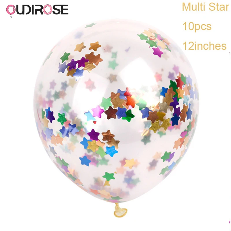 10 шт. 12 дюймов конфетти латексные воздушные шары Лазерные Ленты воздушный шар