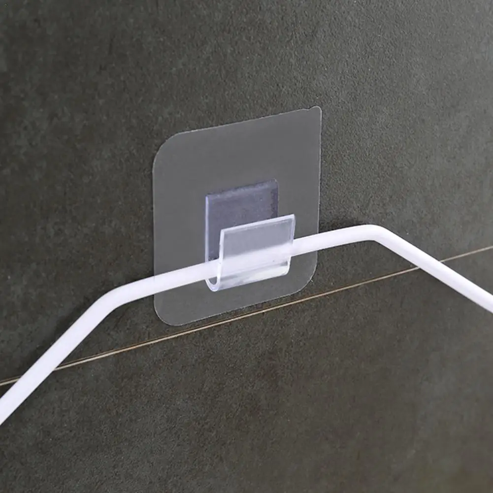 

Sold One By One Durable Non-perforated Seamless Transparent Multifunctional Bedroom Buckle And For Kitchen Use Suitable Bat Q3S4