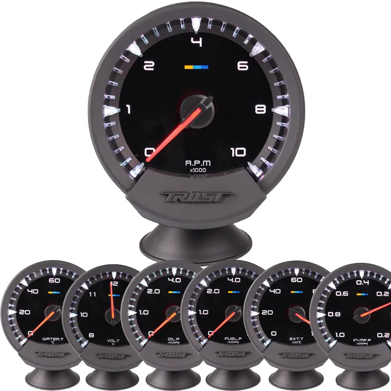 Тахометр для автомобильного датчика 7 цветов светодиодный 12 В 0 10000