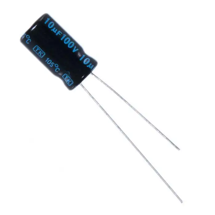 Конденсатор электролитический 22x100 (6 3x11) TK Jamicon 105C | Электронные компоненты и