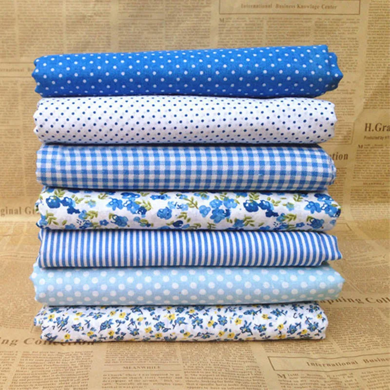 Винтажная хлопковая ткань с цветочным принтом 7/шт./упак./25*25 см | Аксессуары для