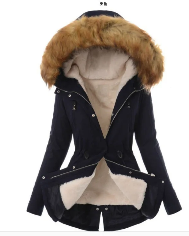 2019 зимняя женская парка из искусственного меха пальто модные куртки с капюшоном