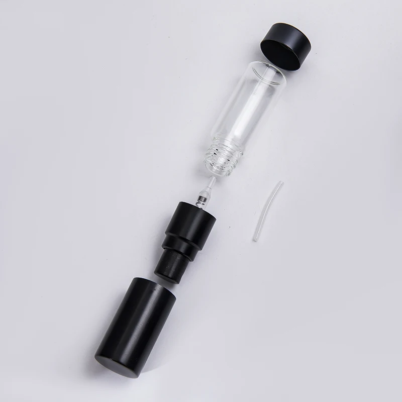 2 шт./лот 5 мл/10 мл прозрачный стеклянный многоразовый портативный флакон для