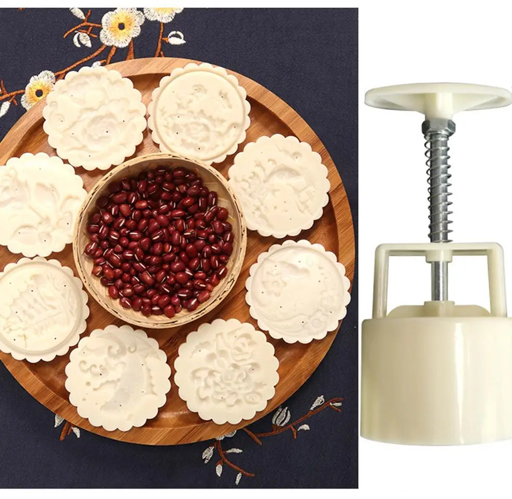 Форма для выпечки лунного пирога праздничный Ручной пресс середины осени набор