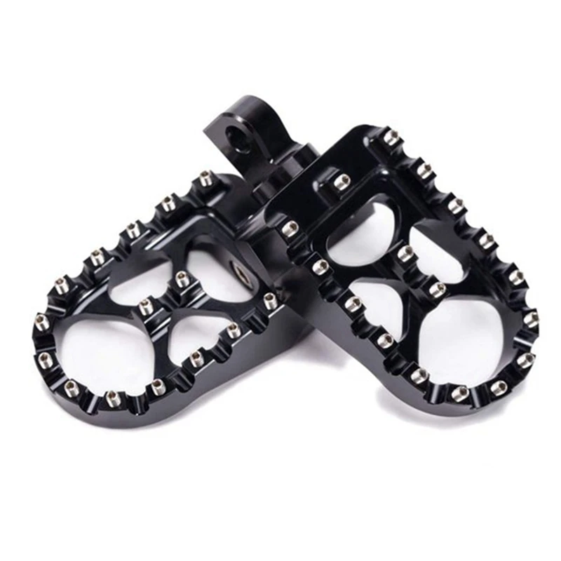 

MX Foot Pegs Motorcycle WideFat Footpegs Bobber 360 Roating Rear Footrests for Dyna Fatboy Sportster Iron 883